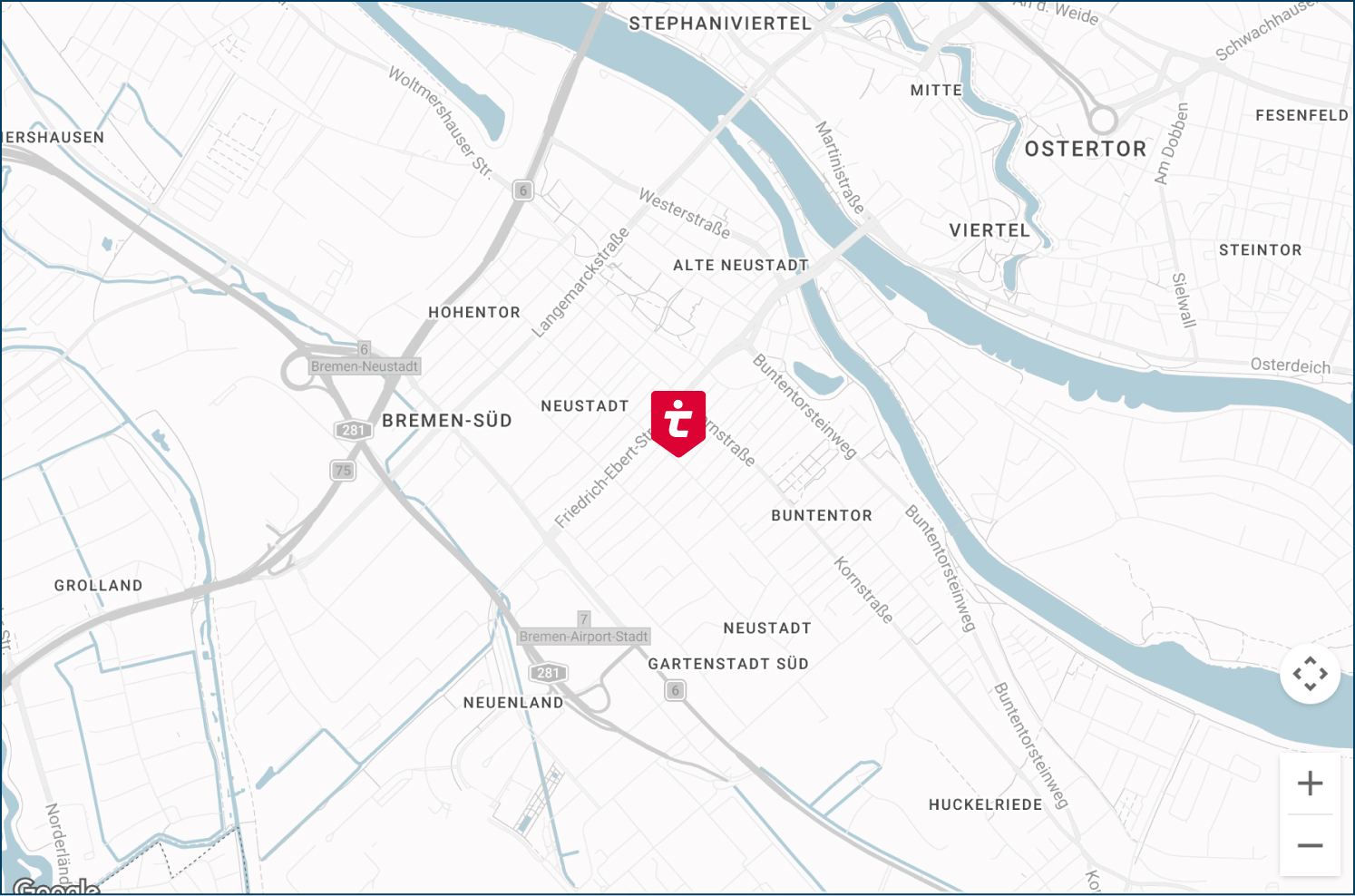 Karte: Tipico Standort Bremen Neustadt